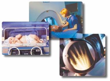 Anwendung in der Medizintechnik: Verschlusskontrolle bei einem Inkubator, Druckwächter bei einem Sauerstoffgenerator oder Stabilitätskontrolle einer Urologie Arbeitsstation.
