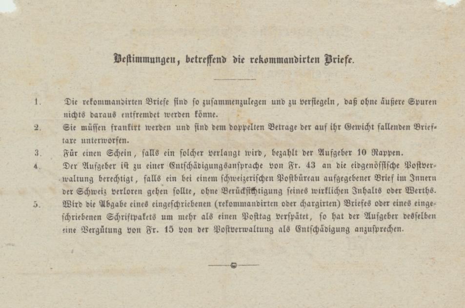 Abbildung : 02.D.4 Rückseite - Quelle Sammlung Egger 02.D.5 Titel : Postbüreau Ähnlich wie 00.