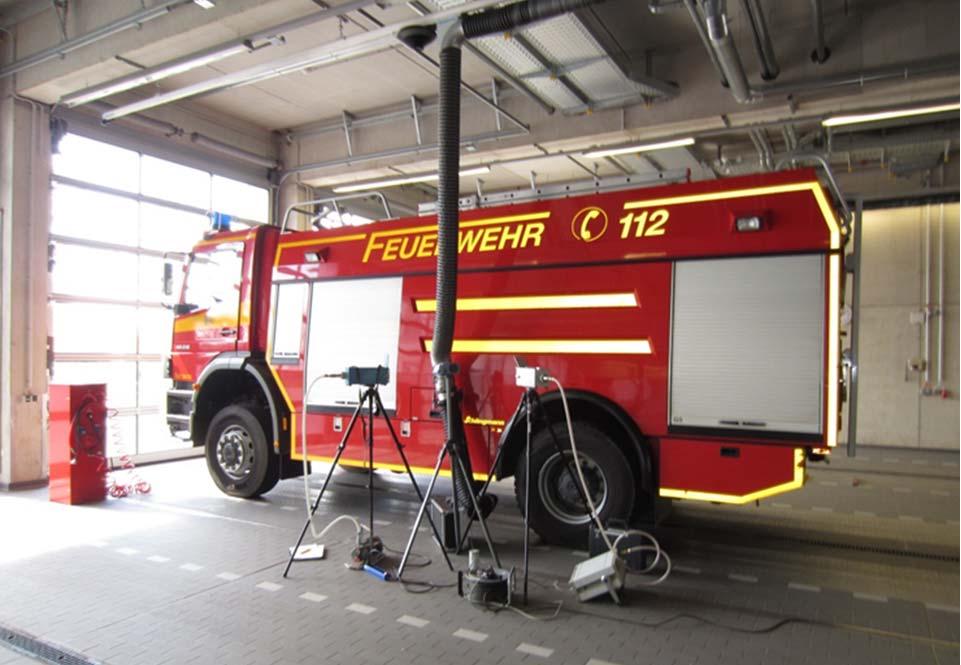 Exposition gegenüber Abgasen von Dieselmotoren in Abstellbereichen von Feuerwehren und Rettungsdiensten Ein Beitrag zur