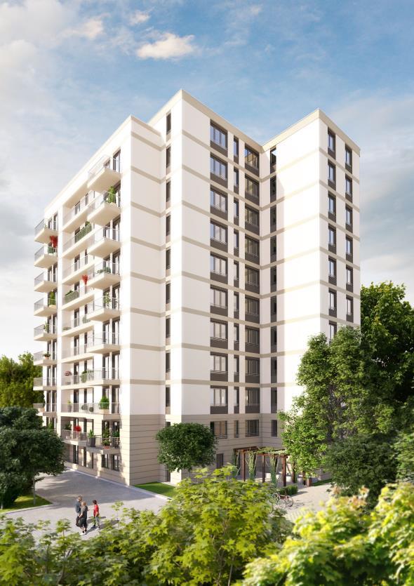Unternehmen Kondor Wessels Holding GmbH Neubau eines Hochhauses Wohnfläche 6.300 m² mit 113 WE (i. M.