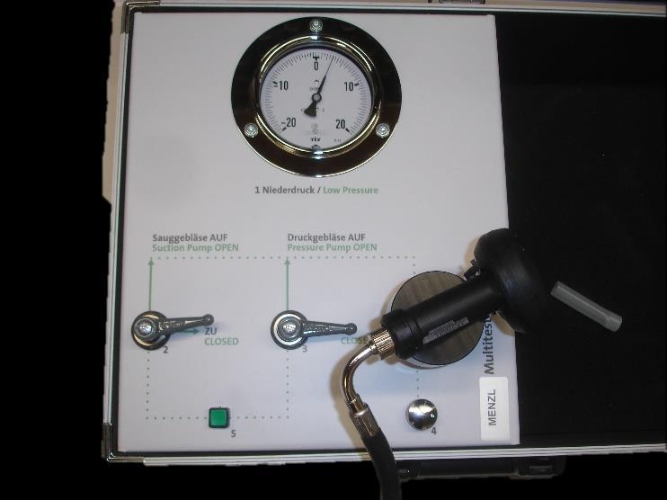 Mitteldruckleitung des Lungenautomaten mit Pressluftatmer verbinden