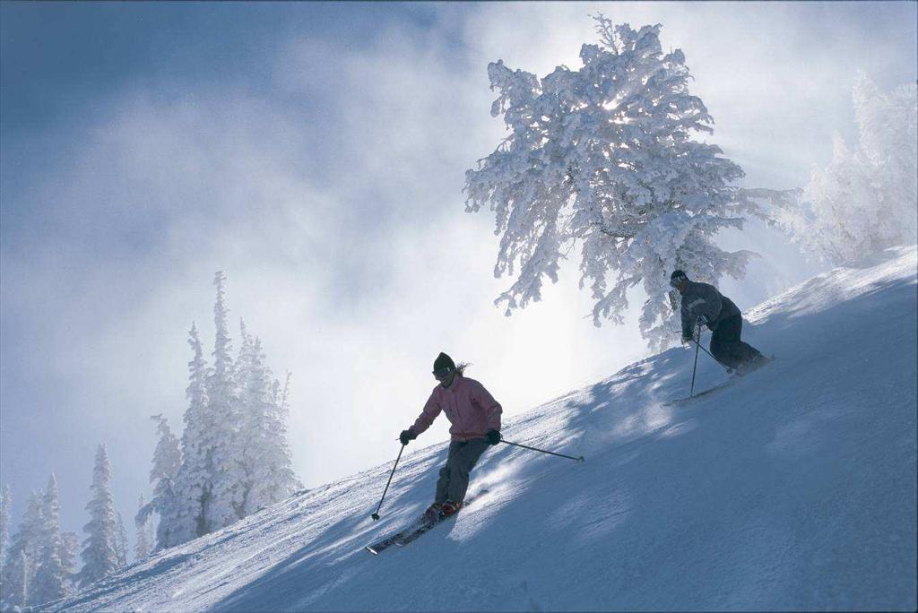 Park City, Utah The Greatest Snow on Earth Auf dem Weg nach Park City vom internationalen Flughafen in Salt Lake City aus begegnet man den Wegweisern nach Snow Bird, Solitude, Brighton oder auch Alta.