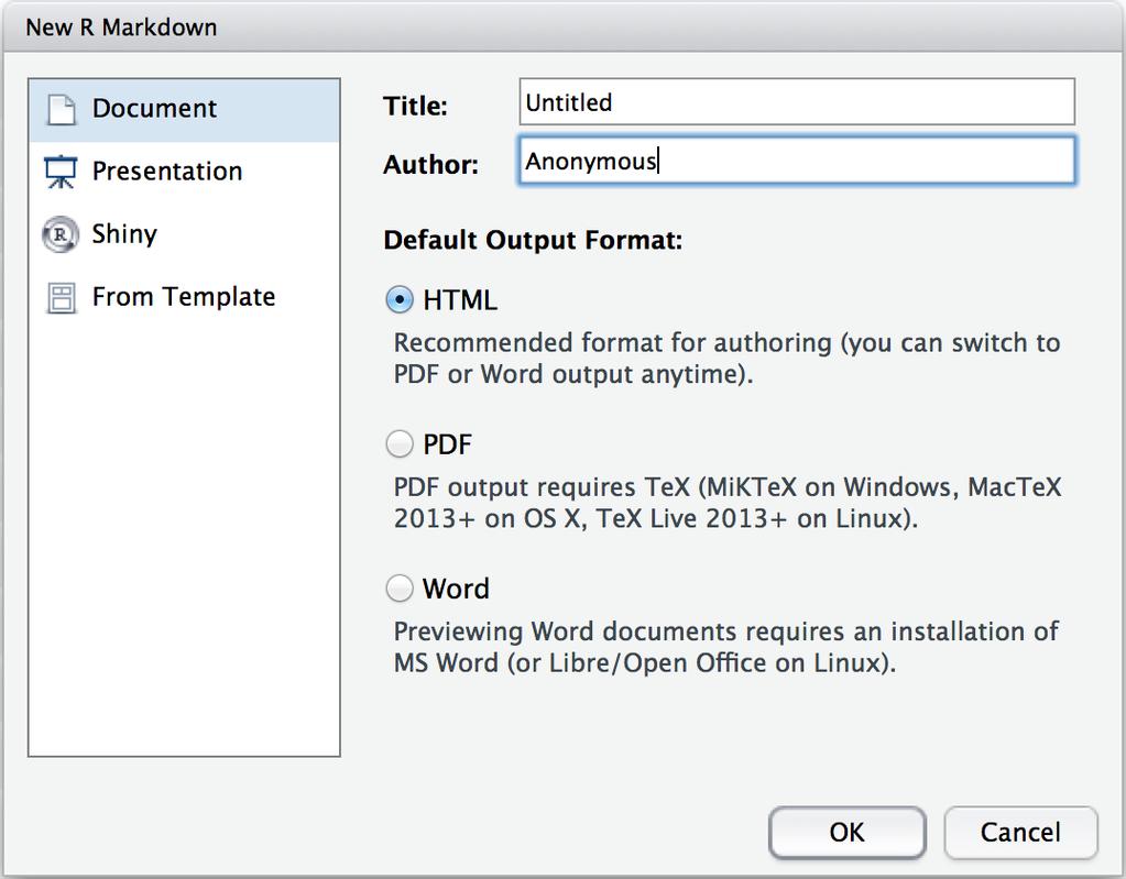 Render - Replace R code with its output and transform the report into a slideshow, pdf, html or ms