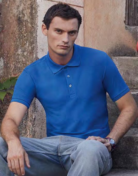 POLO SHIRTS (MISCHGEWEBE) F506 63-042-0 65% Polyester / 35% Baumwolle White 170 g/m², Coloured 65/35 Tailored Fit Polo Fruit of the Loom BLACK DARK HEATHER GREY DEEP NAVY HEATHER GREY RED ROYAL BLUE