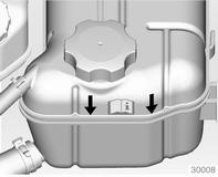 -28 C. Achtung Nur zugelassene Frostschutzmittel verwenden. Kühlmittelspiegel Achtung Zu niedriger Kühlmittelstand kann zu Motorschaden führen.