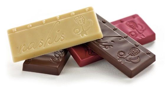NASHIS 7-g-TAFEL Pure Schoko-Minis der perfekte Streuartikel Unsere puren Schokoladen-Highlights sind auch als 7 g Nashis Mini-Tafeln erhältlich.
