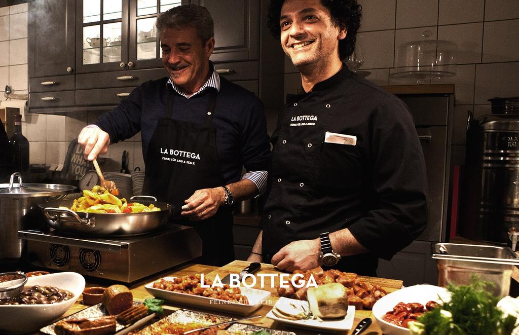 KOCHKURSE - feines für Leib und Seele Damit auch jeder einmal mithelfen darf, sind die Kochkurse im La Bottega auf 15-28 Personen ausgerichtet.
