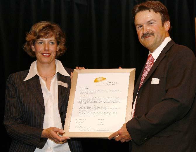 Auszeichnungen Familienfreundlichkeit April 2007: Auszeichnung "Prix famille entreprise" der Region
