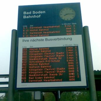 Anschlusssicherung mit Echtzeit-Daten Lokale und Regionale RBL +50 Linien 2009 284 Linien* Bahnhofstafel RMV 13.