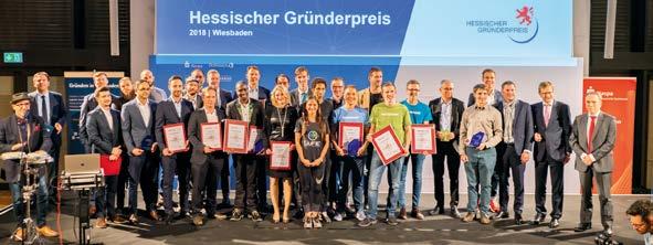 8 AKTUELLES IHK-REPORT 12-2018 Foto: Annika List Hessischer Gründerpreis verliehen Unternehmen aus Rüsselsheim und Darmstadt ausgezeichnet Am 7.