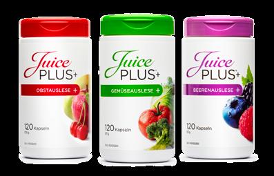 Plus+ Produkten: Juice Plus+ Kapseln Juice Plus+ Premium Juice