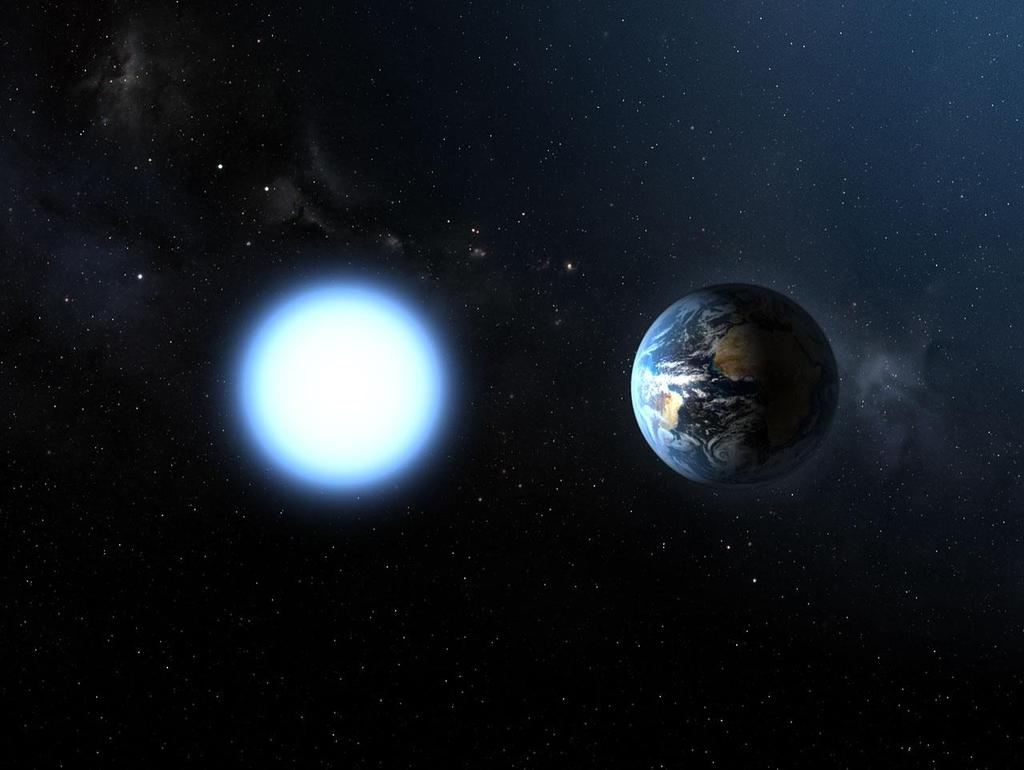 Weiße Zwerge Fermionensterne Weiße Zwerge haben die Masse einer Sonne, jedoch nur die Größe