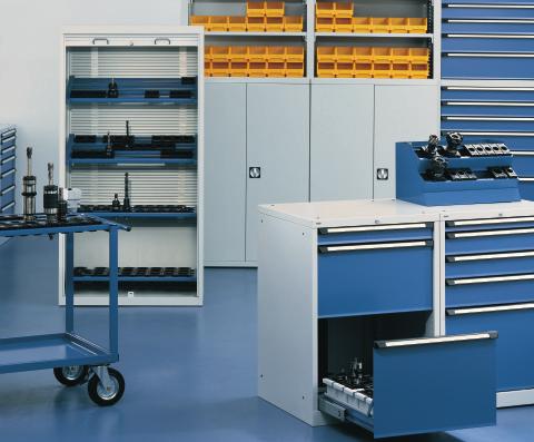 CNC Werkzeuglagerung Das umfassende Programm zur sachgerechten Unterbringung hochwertiger CNC Werkzeuge.