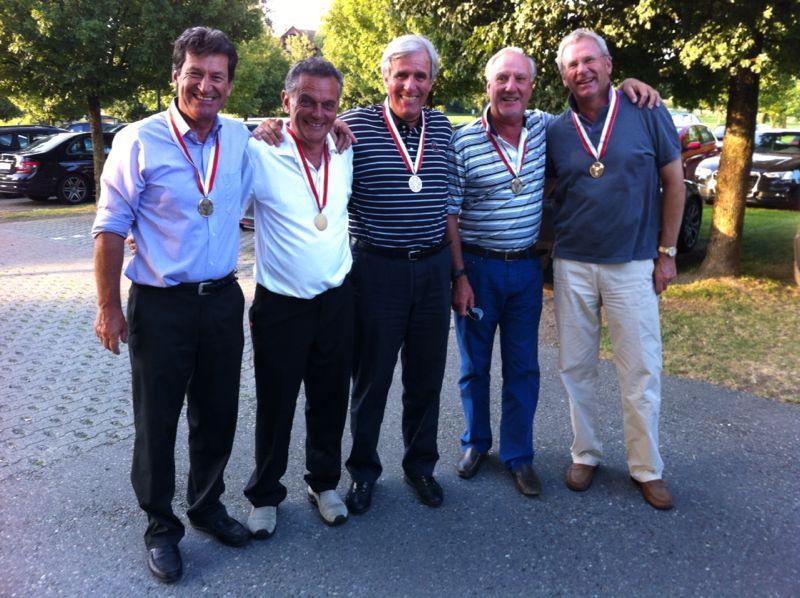 Bild: Herren Senioren: v.l.n.r. Heini Gantenbein (Teamcaptain), Carlo Lazzati, Markus Rominger, Hanspeter Müller und Hanspeter Herren 4.9 27.