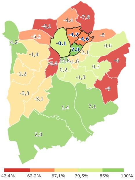2. Bevölkerung In Mülheim an der Ruhr leben am 31.12.2013 168.199 Einwohner. Die Bevölkerungsanzahl ist in Mülheim an der Ruhr in den letzten 10 Jahren um -2,2% geschrumpft, von 171.
