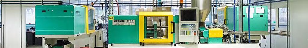 TÄTIGKEITSFELD SPRITZGUSS Auf den aktuell vorhandenen Spritzgießmaschinen der Firma Arburg können Spritzgussartikel mit einem Teilegewicht von 0,1 Gramm bis 3.500 Gramm gefertigt werden.