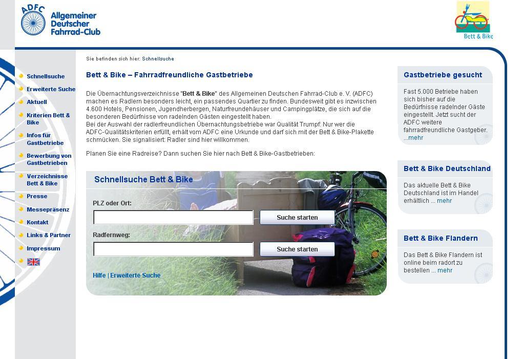 Bett & Bike fahrradfreundliche Gastbetriebe Projektleiterin: Nicole