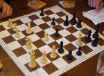 Meisterlich gespieltes Schach zeigten vor allem Lena Gebigke und Siegfried Stein, der mit zwei Bauern weniger eine
