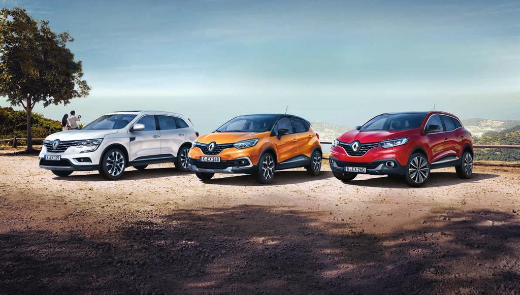 SUV à la Renault. Entdecken Sie den Renault Koleos, Kadjar und Captur mit kostenlosen Winterkompletträdern.