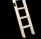 Leiternteil für 3-teilige Holzleiter, verlängert die Leiter bis zu 3,3 m der
