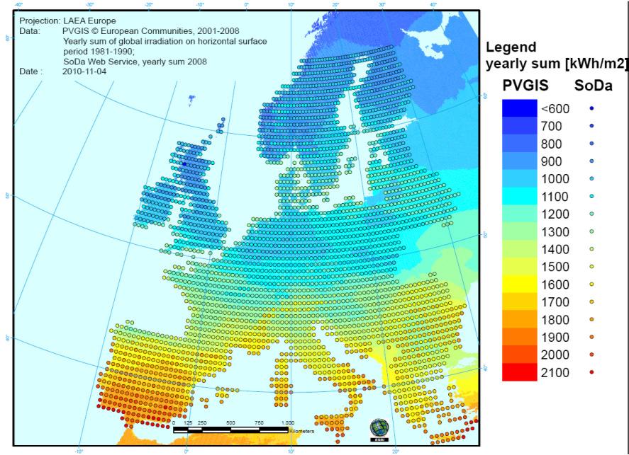 Methodik Stundenscharfe PV- und Windprofile Photovoltaik Stündliche Satellitendaten