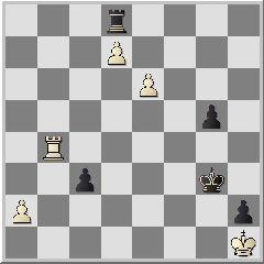 Kh3 58.Txe5-+ h4 ist auch verloren für Weiß.] 56...h4 [56...Lxd4 gewinnt noch leichter 57.Txg3+ Kxg3 58.Txd4 Kf3] 57.Se6 [57.e5 ist ein letzter Versuch 57...h3 58.Txg3+ Kxg3 59.Sb3] 57...h3 58.Txg3+ Txg3?
