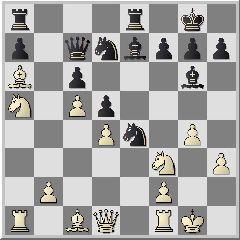Wolf,Rainer (2002) - Späth,Gerhard (1643) fs 1.Sf3 Sf6 2.e3 d5 3.Le2 Lg4 4.d4 e6 5.Sbd2 Sbd7 6.c4 c6 7.0-0 Le7 Weiß hat die Entwicklung beendet und will am Damenflügel angreifen. 8.a4?
