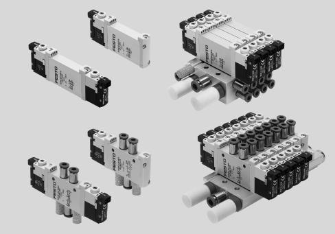 Magnetventile VUVG Merkmale Innovativ Variabel Betriebssicher Montagefreundlich Interne oder externe Steuerluftversorgung bei Batterien mit Anschlussplattenventilen einstellbar 10 bar maximaler Druck