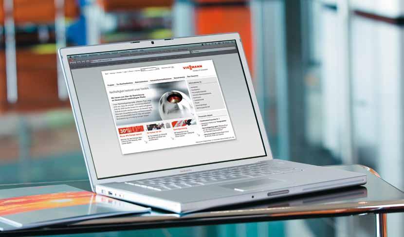 Kontakt und weitere Informationen Viessmann bietet online ausführliche Informationen zu Produkten, Fördermöglichkeiten und Dienstleistungen.