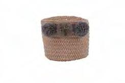 Poly-Baumwollgewebe zum Auflegen 824295 824294 EL GAUCHO 2 Small storage - In raffia, for standing