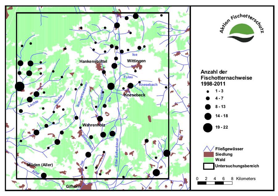 Verbreitung in Niedersachsen Ein regionales Monitoring im Bereich des OTTER-