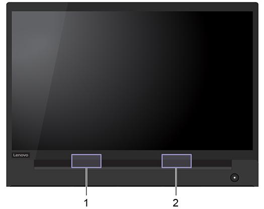 Position der UltraConnect-Antennen für drahtlose Verbindungen ermitteln Ihr Computer verfügt über eine drahtlose UltraConnect -Antenne.