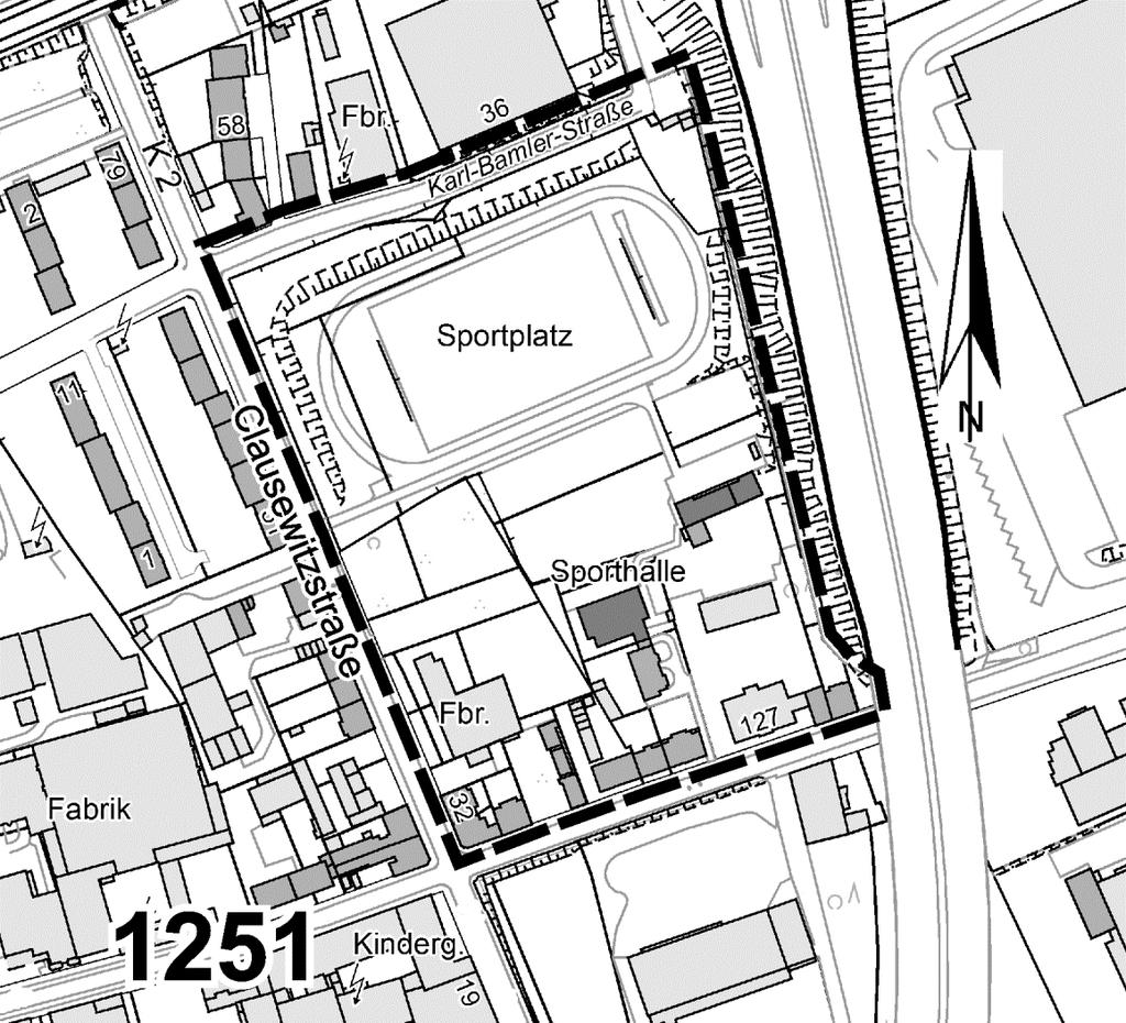 13 von 18 Bekanntmachung von Bauleitplänen Aufstellung von Bauleitplänen Bebauungsplan 1251 - Karl-Bamler-Str.