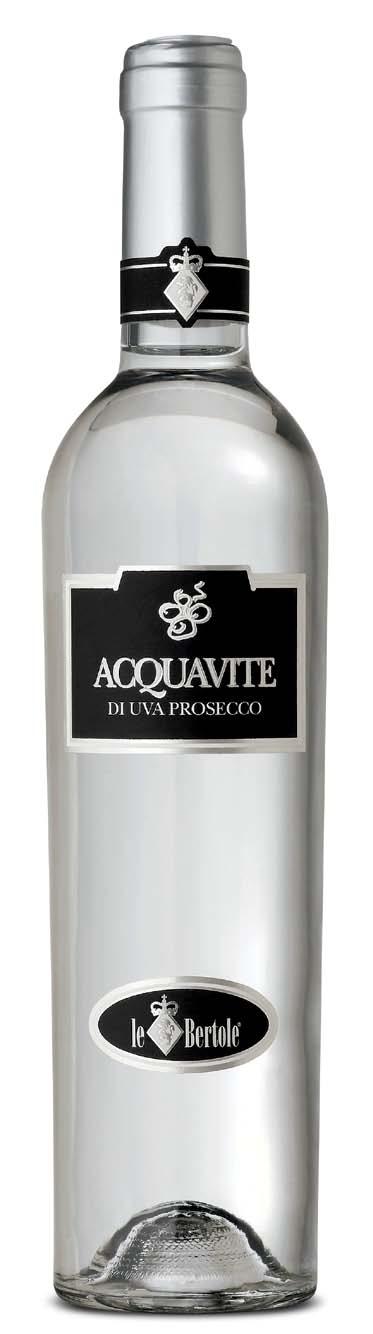 Acquavite d Uva da Prosecco Als ausgezeichnetes Ergebnis einer Auslese von Glera-Trauben (traditionsgemäß Prosecco genannt) von unseren Weinbergen im