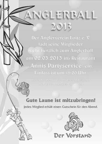Loitz 16 Nr. 01/2013 Veranstaltungen für den Monat Februar 2013 für die Orte Sophienhof, Zeitlow, Wüstenfelde, Kletzin, Ückeritz und Tutow 04.02.