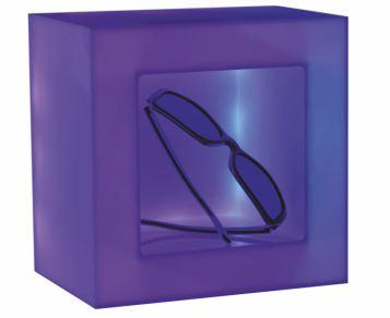 Einzelne Glasquader: Glasquader MIT Folie / Motiv Auge klein 6x9x6cm 45,00 * mittel 7x10x6cm 59,00 *