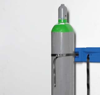 Gasflaschenwagen KM Ergo für eine Gasflasche à 50 Liter (max. Ø 235 mm) Für ein sicheres und ergonomisches Handling von Gasflaschen im täglichen Betrieb.