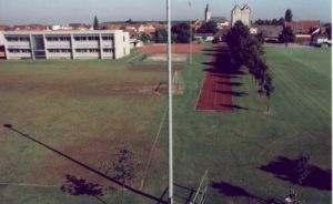 Der umfangreiche Sportbetrieb machte es nötig, ein Kleinspielfeld und einen Ausweichplatz in Oberspiesheim zu errichten.