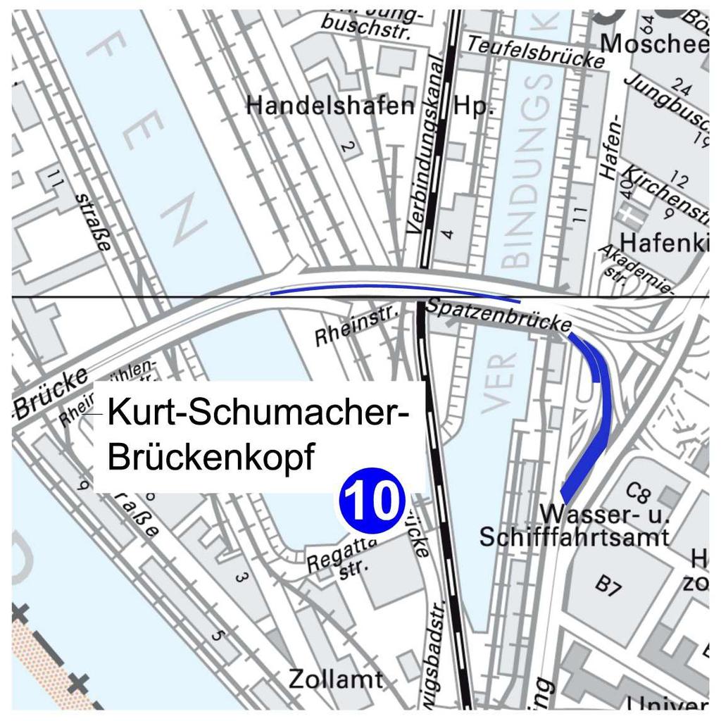 10 Kurt-Schumacher-Brückenkopf Projektnummer: 8.68543001 Bauwerk: 65416/903.6+8 Abfahrt Parkring u. Hafenstraße 65416/903.