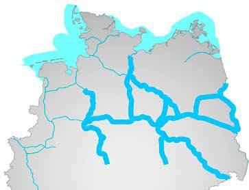 Schiffs- und Güterverkehr auf Bundeswasserstraßen 63 1.2.4 Weser-Elbe-Oder-Gebiet 4. 1. 3. 2. 10. 5. 6. 7. 8. 9. 5. 1. Weser 2. Mittellandkanal (MLK) 3.