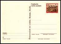 50 S, ungebraucht A-GS P 474 100 ausverk. 3. Oktober 1985 - Auslandskarte "Stift Stams" - P 475 Auslandskarte "Stift Stams" mit Werteindruck "Stift Stams" 4.00 S, ungebraucht A-GS P 475 100 1,30 3.