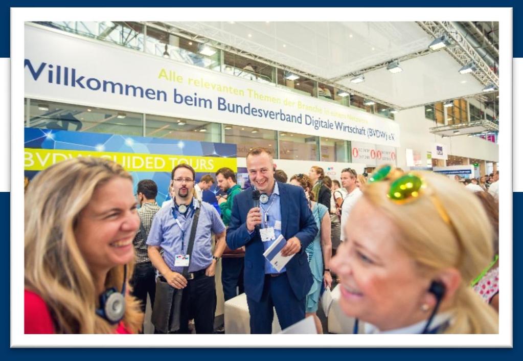 BVDW Guided Tours Aussteller-Feedback 96% der Aussteller waren mit der Betreuung der BVDW Guided Tours voll