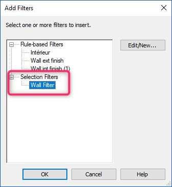 1 Elementfilter Speicheroption Nun erscheinen die Auswahlfilter im Register Filter hinzufügen unter sichtbare