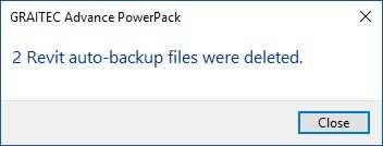 Backup-Dateien entfernen ermöglicht es dem Anwender