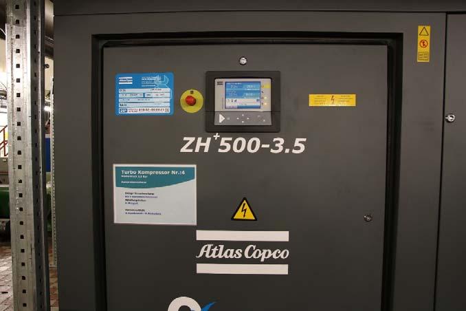 Ölfrei verdichtende Turbokompressoren versorgen Glasproduktion mit 3,5 bar 8/10 Auf dem Display der