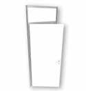 "Business", weiß / Folding door "Business", white 146,40 3 mm Homogenplatte / 3 mm panels, inkl. Steher und Zargen, incl.