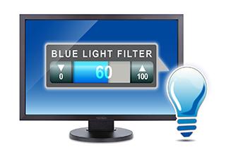 Angenehmes Seherlebnis dank Blaulichtfilter ViewMode-Einstellungen für digitale Inhalte Wenn Ihre Augen für einen längeren Zeitraum Genießen Sie eine herausragende Darstellung und gewissen Niveaus