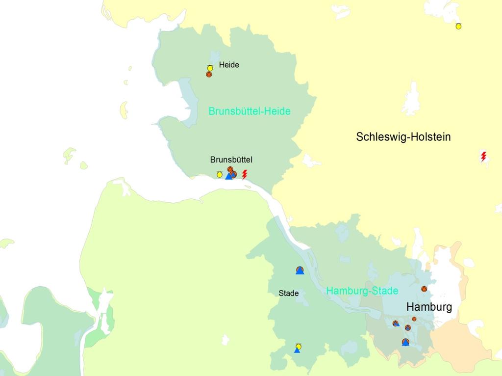 DER FAHRPLAN: AUFBAU DES MARKTPLATZES WIND-WASSERSTOFF Bis 2015: Ausbau der Pilotregion Hamburg