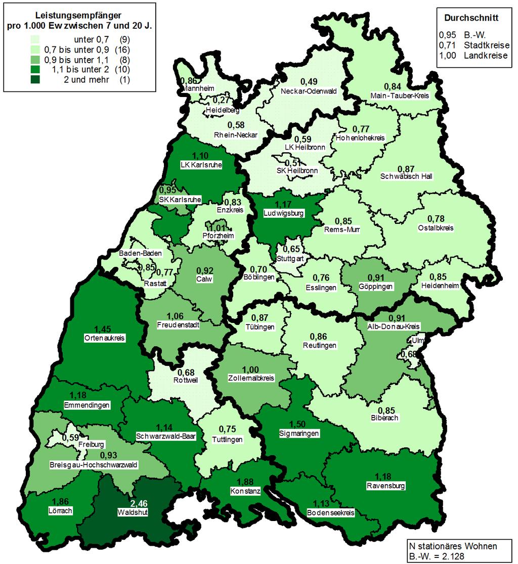 1 Entwicklungen in Baden-Württemberg Grafik 1: Junge Menschen in schulischer oder vorschulischer Ausbildung mit