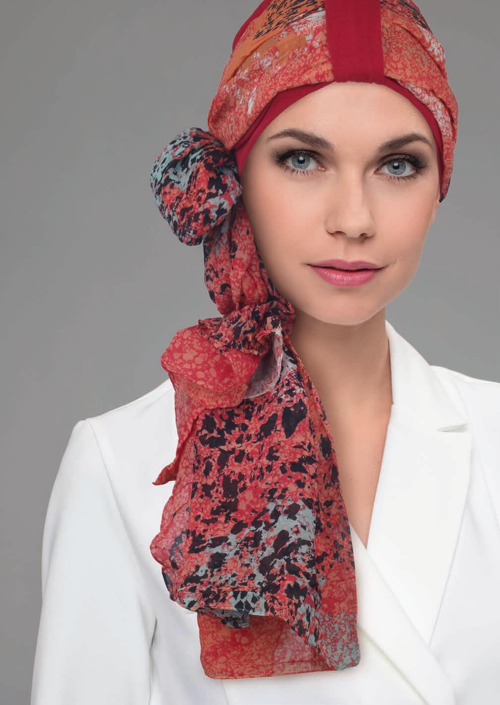 Head scarf NIDA (coral)